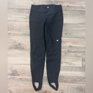 Black Women’s Ski Pants - Stirrup Slim Fit Style